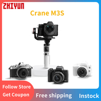 ZHIYUN Crane M3S 3 Axis Gimbal Camera Handheld Stabilizer Bluetooth Shutter Control Fill Light For Mirrorless Camera