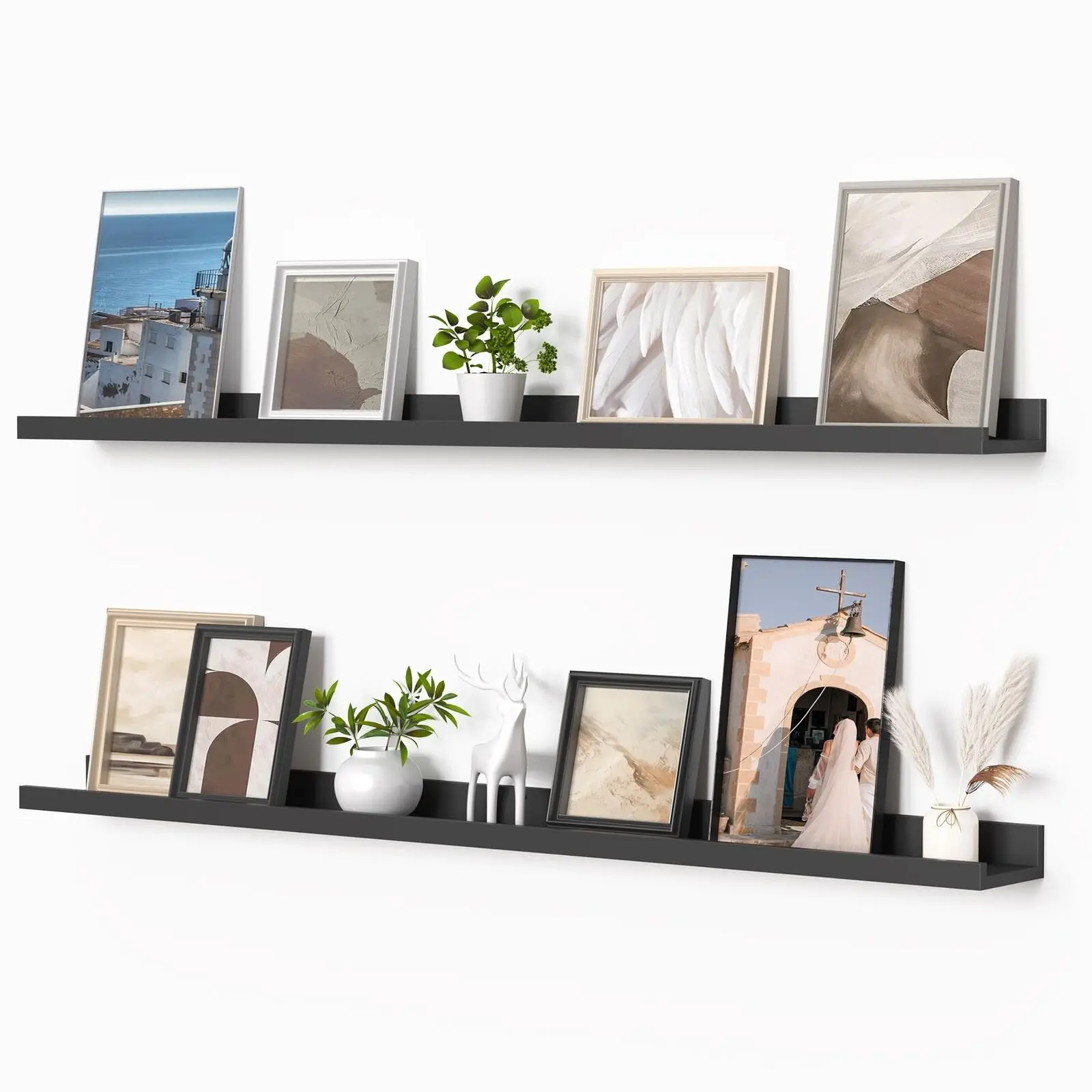 Picture Ledge Shelf Floating Shelves Set of 2 48 Inches Picture Shelf for W