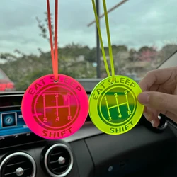 Car Auto Fashion Pendant JDM Interior Rear View Mirror Ornament 5 Speed Shift Hanging Dangle Charm Acrylic Car-Styling Pendant
