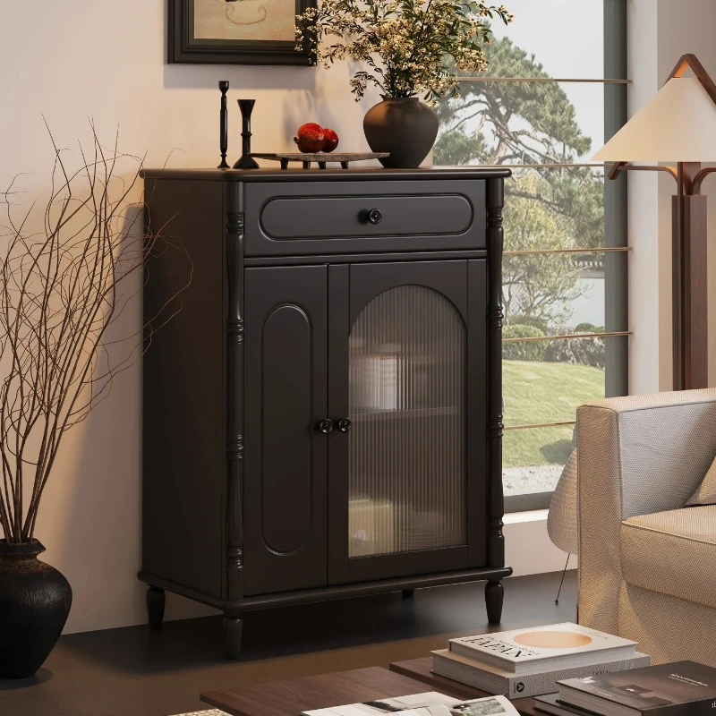 A Solid wood chest small apartment storage storage cabinet dining side cabinet