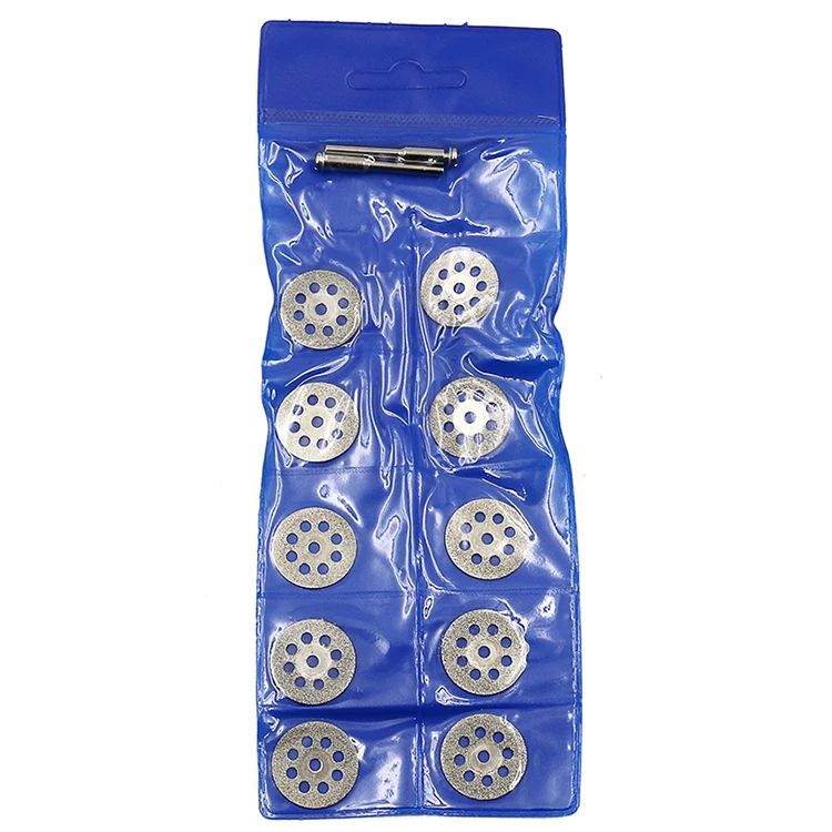Neuer Bestseller: 10 Stück/Set Mini-Schneidscheiben mit scharfen Diamantspitzen für Dremel-Rotationswerkzeuge, DIY-Werkzeugzubehör mit 2 Stück Stangen. – Detail 7