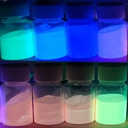 10 g/worek świecący luminescencyjny proszek-luminoforowy Pigment Noctilucent długotrwały blask w ciemnym pyle lakier do paznokci proszek DIY świecący