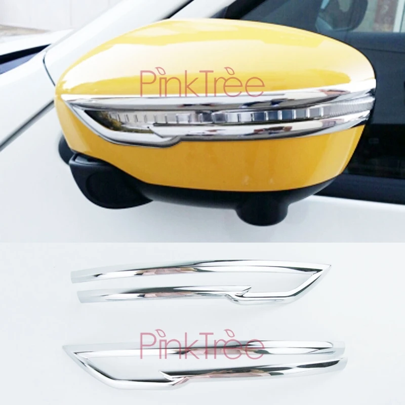 For Nissan Juke 2014 2015 2016 2017 2018 Chrome Side Wing Door Mirror Cover Trim Car Styling Tuning Accessories