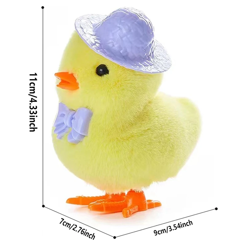 유아용 부활절 점프 윈드 업 봉제 장난감, 쉬운 설치 수탉을 위한 호핑, 4 팩