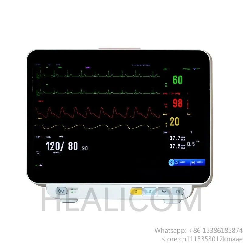 Vequyn Hm-14D Multiparameter Dual Alarm Light Medical Human Patient Monitor