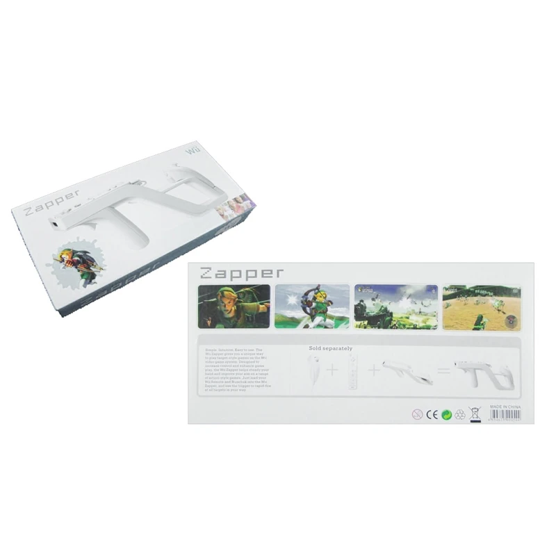Games Zapper Detachable Controller Toy  Guns Gaming for Wii