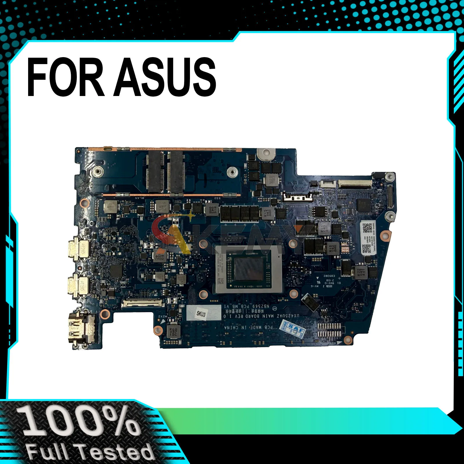 

For ASUS Zenbook UX425UAZ UX425 NB2569_PCB_MB_V1 Laptop Motherboard R5-5500U R7-5700U CPU 8G RAM 100% Tested OK