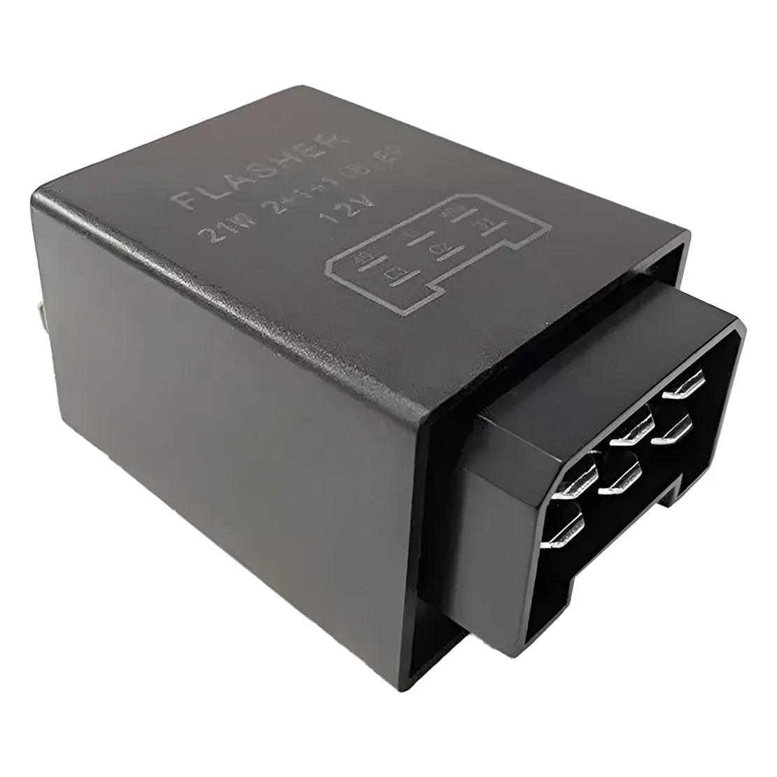 75605146 0335200160 2pcs Tractor Trailer 6 Pin Electronic Indicator Turn Signal Light Flasher Relay 12V 21W Fit for Tractors