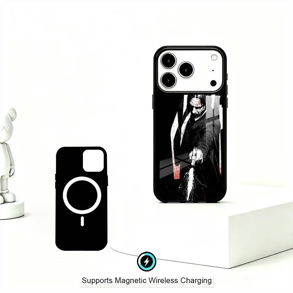 Film J-John W-Wick B-Bab Phone Case For iPhone17,16,15,14,13,12,11 Plus,Pro Allows magnetic wireless charging