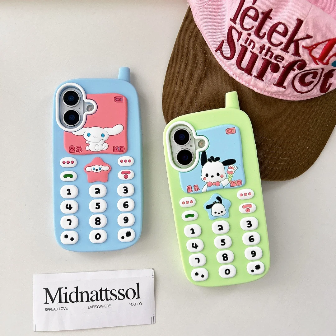 

Super cute Cartoon Cinnamoroll Pochacco Phone Case For iPhone 12 13 14 15 16 Pro Max 14 15 Plus Soft Silicone Cover
