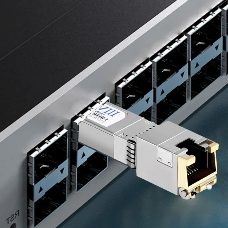 โมดูลอินเทอร์เฟซ SFP RJ45 รองรับการออกแบบที่สลับง่ายสำหรับการบำรุงรักษาและการอัพเกรดที่ง่ายในเครือข่ายสำนักงาน