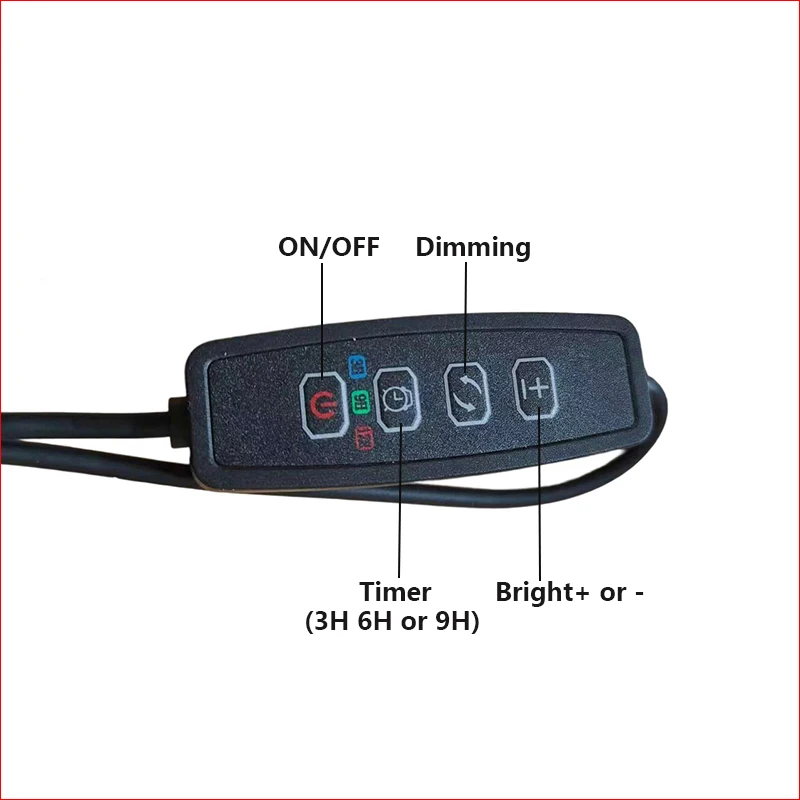 DC5V LED Lights Timed Dimming Controller Can Set 3H 6H 9H With 1.5Meter USB Cable 3W 10W 3000K / 4000K / 6500K Light Board .