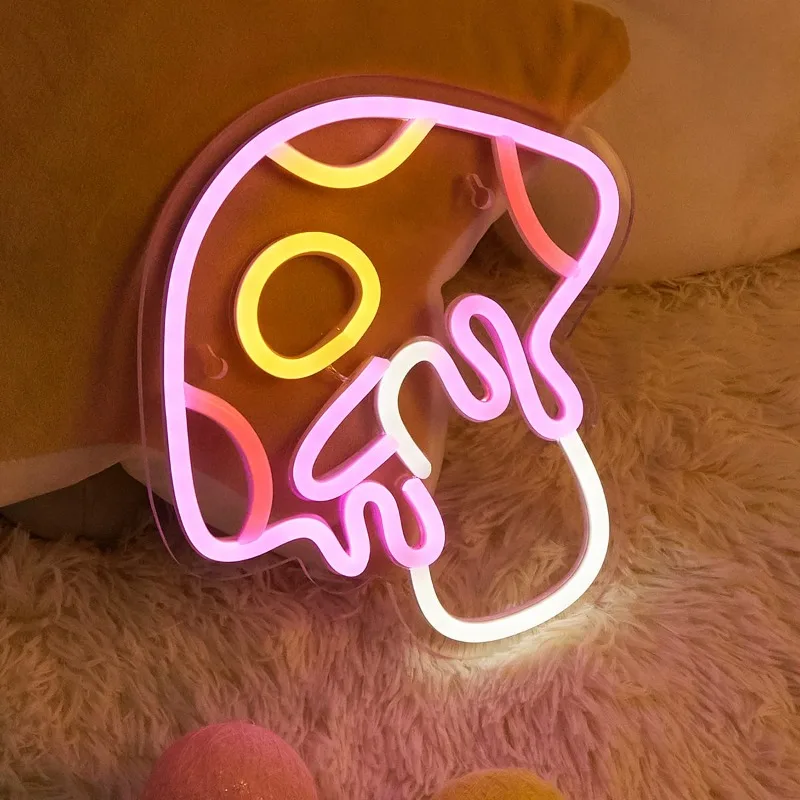 Neon Mushroom Cute Neon Sign, USB Powered Night Light, 3D Wall Art & Game room Bedroom Living Room Decor lamp for Kids Girl