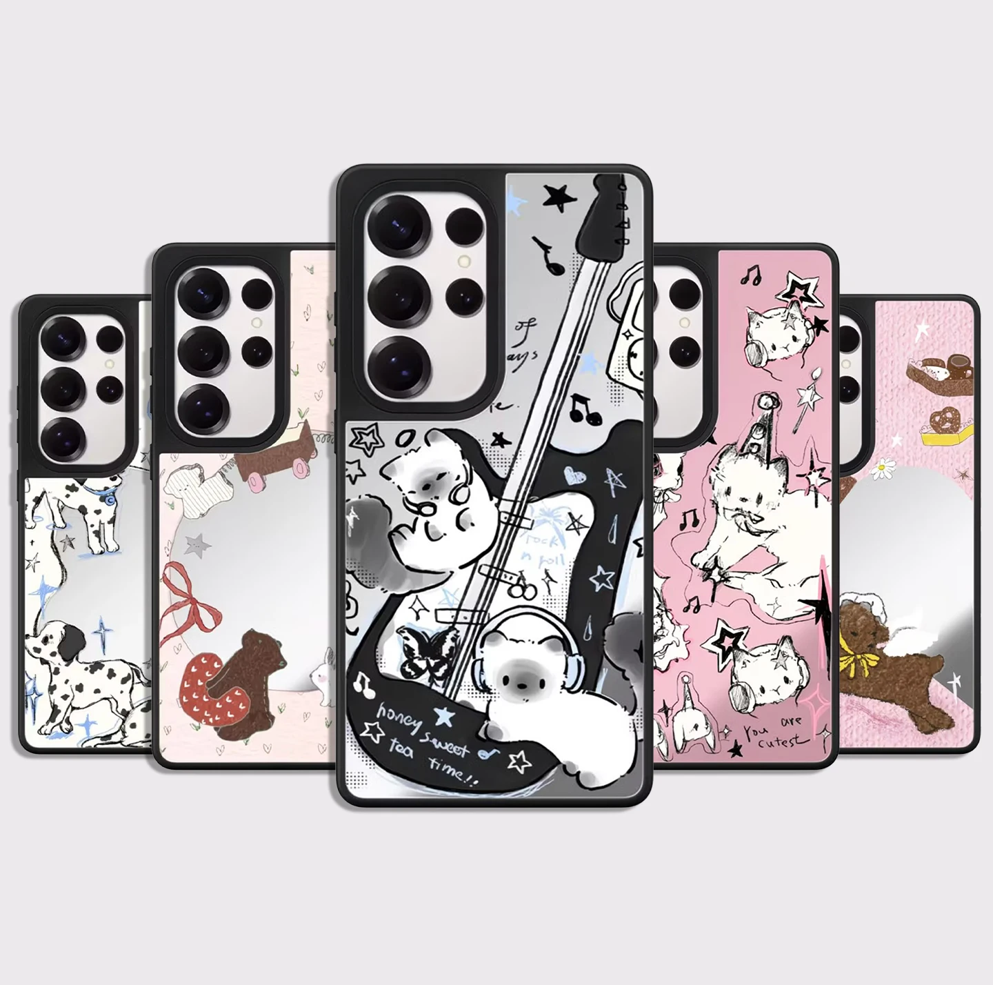 608228 Mirror Surface Magnetic Phone Cover for Samsung Galaxy S23 S24 S25 S26 Ultra S26+ Plus Case