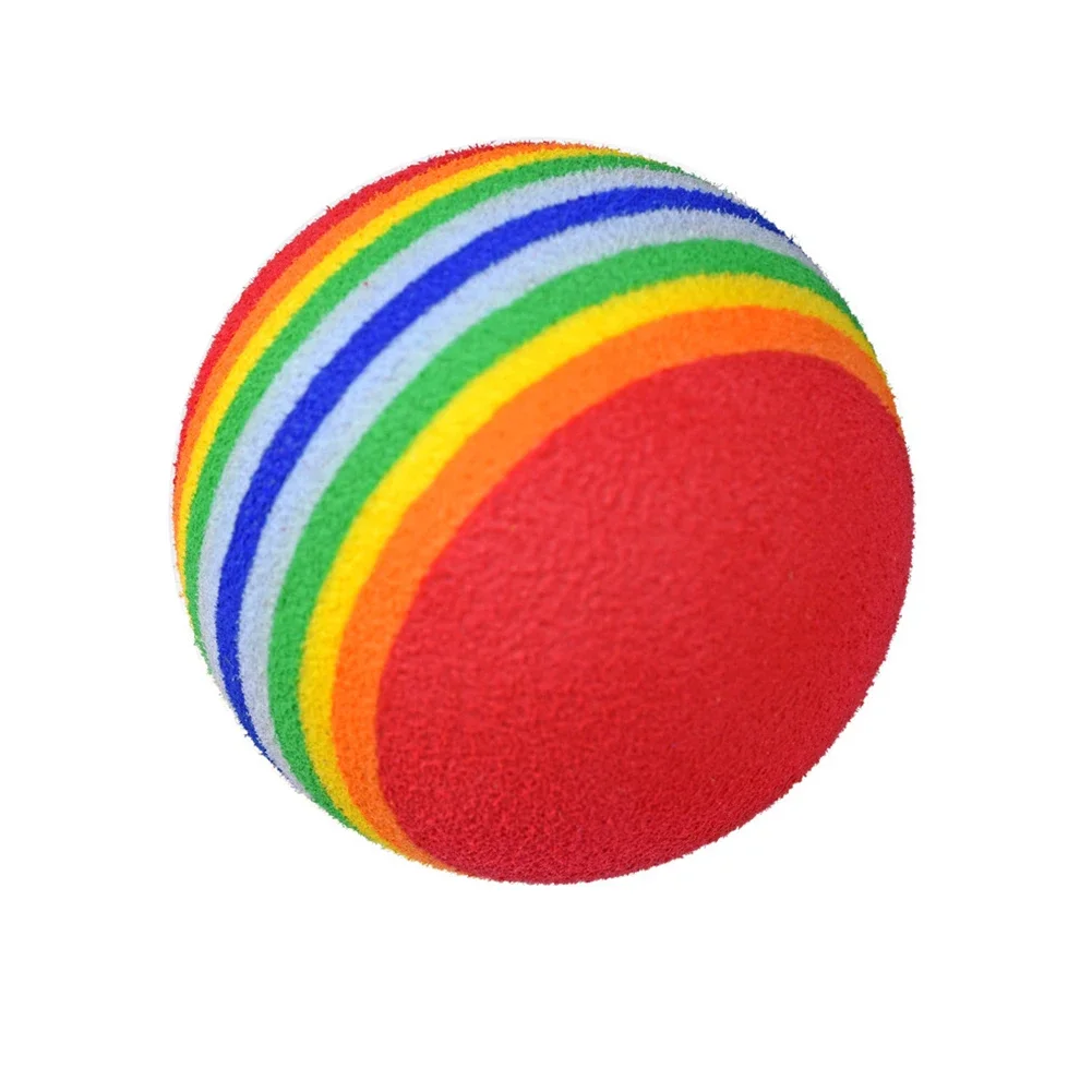 

Sponge Balls Golf Balls 10pcs Rainbow Red Blue Yellow 42mm Soft EVA Foam Balls Indoor Practice For Approach Shot