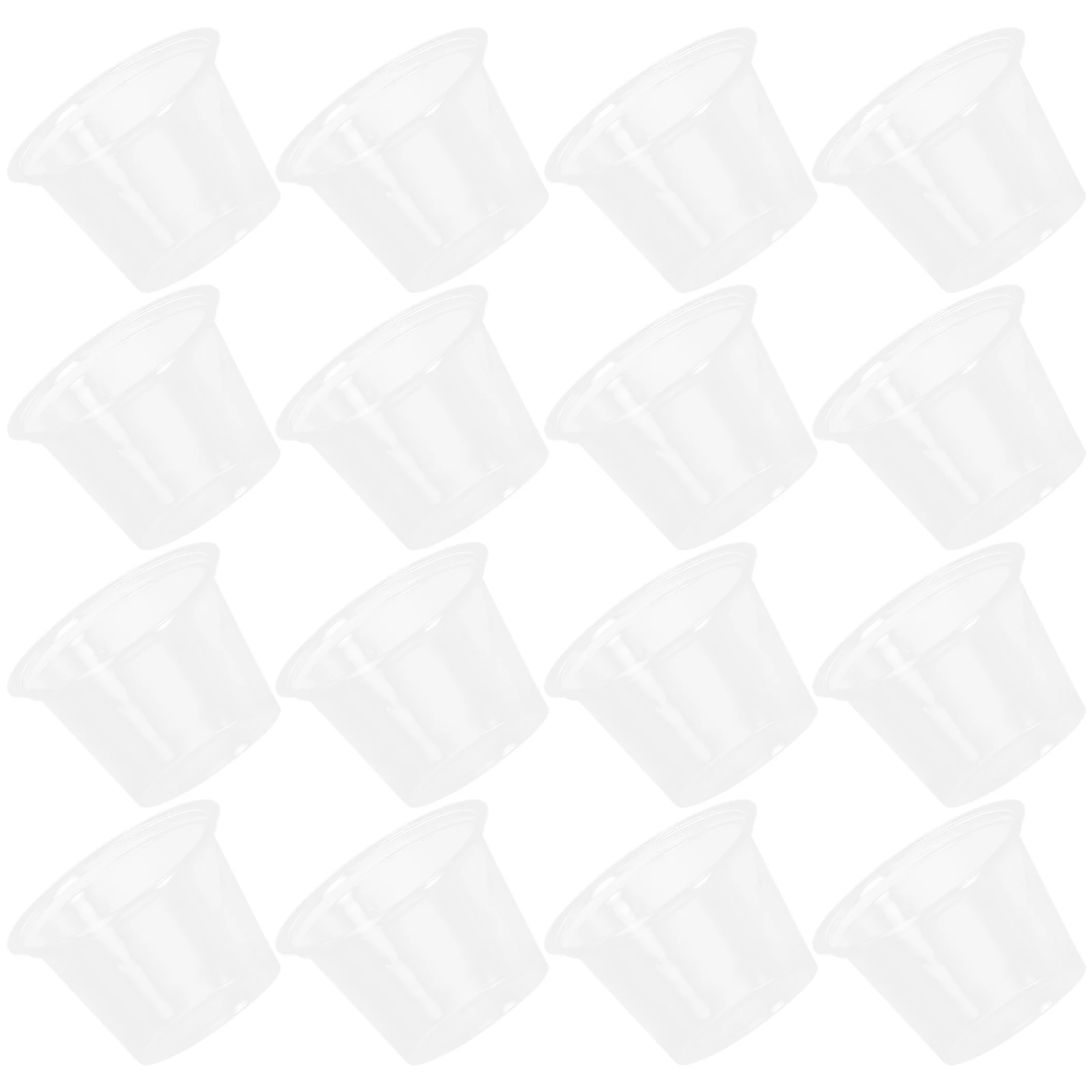 

100pcs Disposable Plastic Cups Windproof Party Drinking Transparent Beverage Coffee Wide Mouth Banquet Dessert Kitchen Bar