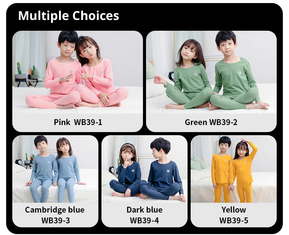 Kinder S Thermo-Unterwäsche Jungen Herbst Kleidung und Hosen Anzug Mädchen Unterhemd – Detail 8