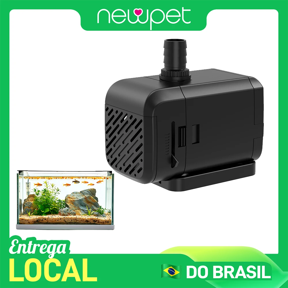 Newpet Ultra Quite Submersible Aquarium Water Pump for Fish Tank Fountain Garden Pond Rockery Adjustable Water Pump 1600L/h