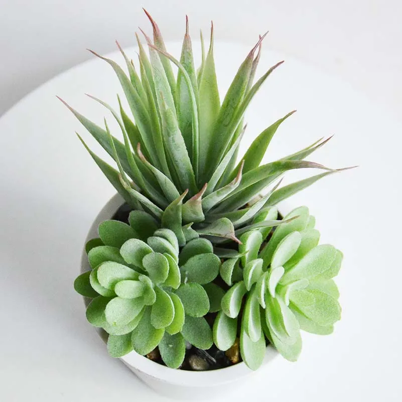 1pcs Hotel Decoration Plant Ornaments Artificial Succulents Small Bonsai Succulent Home Decoration Accessories