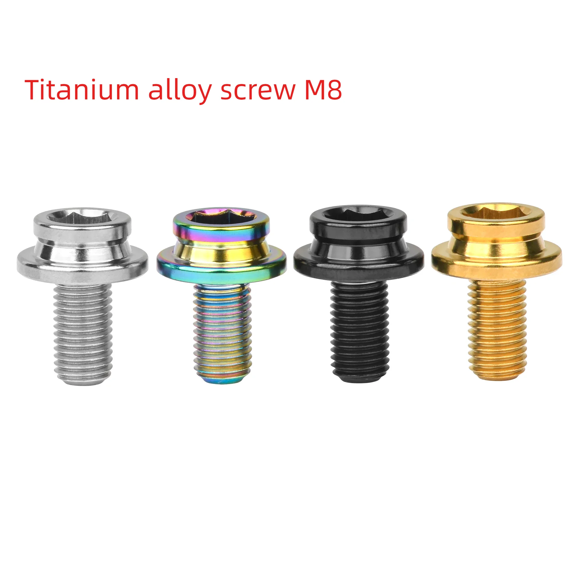 

Titanium Bolt M8x15mm Bicycle Sprocket Crank Bolt Extraction Screw2PCS