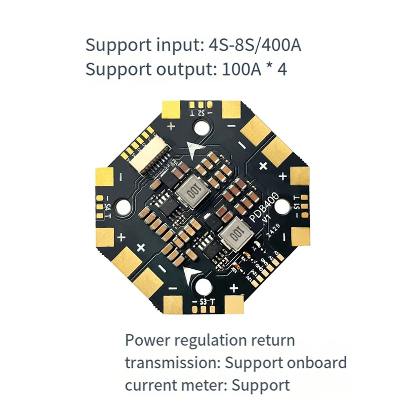 【Dernier président!】Aocoda-RC PDB400 PDB carte de Distribution PDB carte de Distribution Quadcopter Drone ampèremètre à voilure fixe