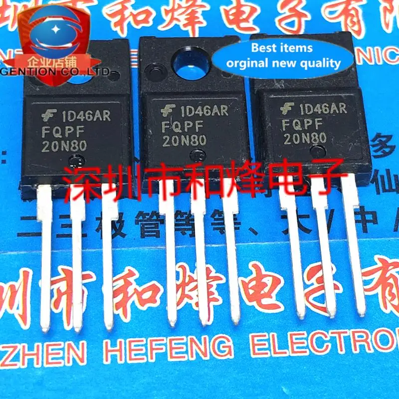 

10 шт. 100% оригинал, новый FQPF20N80 TO-220F 800 В 20 А