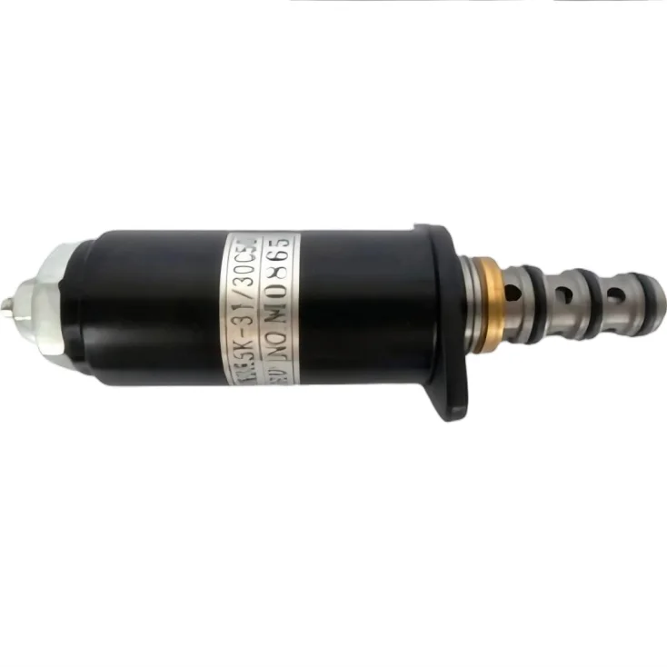 10/Genuine Mechanical Hydraulic Pump Solenoid Valve for Kobelco Excavators, SK8/SK10, 7.5~48 Ton
