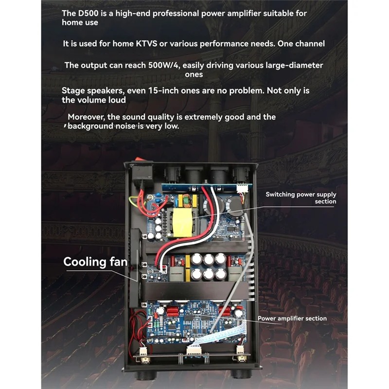 【B89E】IRS2092 Digital Audio Amplifier Module 500W+ 500W Dual-Channel High-Power Fever-Level Power Amplifier Board