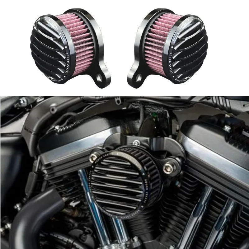 

For Harley Davidson XL883 1200 X48 Motorcycle Modified CNC Aluminum Grille Retro Air Filter