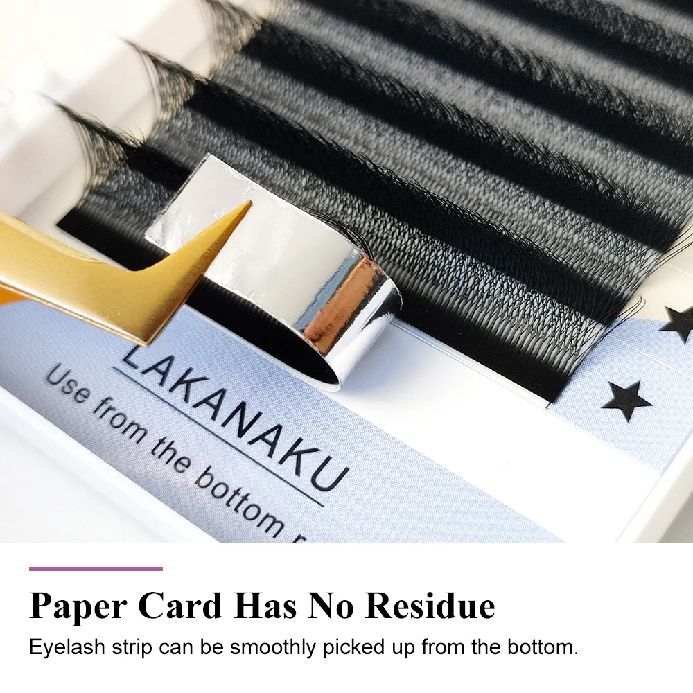 LAKANAKU  YY Lashes & W Eyelashes Pre made Individual Eyelash Extensions Ultra Soft Fluffy Fans 3D Cilios W