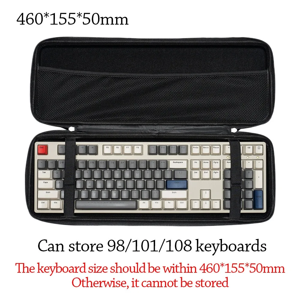 

Dustproof Mechanical Keyboard Case EVA Hard Shell Carrying Case Portable Water-Resistant Keyboard Carrying Bag