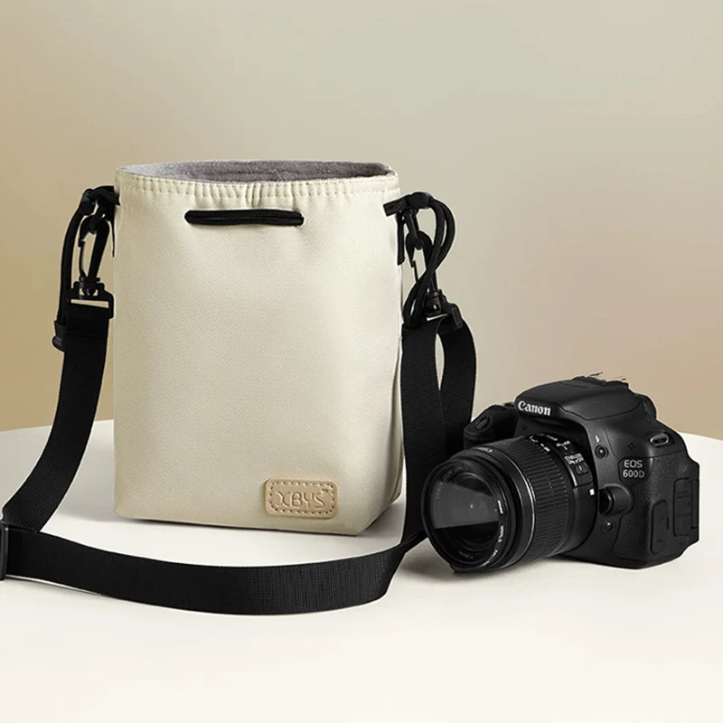 BOONA DSLR Camera Bag Pouch Lens Bag Drawstring Pouch Waterproof Camera Bag for DSLR Nikon Canon Sony Pentax