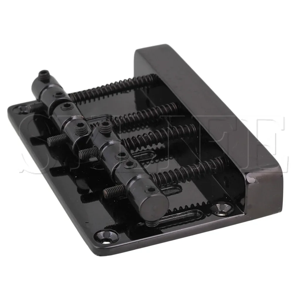 

‌ 4-струнный бас-бридж из черного цинкового сплава — запасная часть для сверхмощной электрической бас-гитары ‌