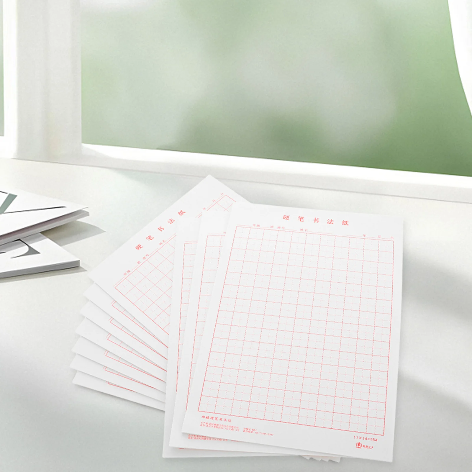 

Calligraphy Practice Book Chinese Character Writing Notebook Hard Pen Compatible Precision Grid Smooth Paper For School