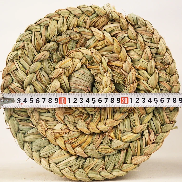 

Yunnan Wenshan Grass Pier Stool Handmade Straw Woven Stool Futon Cushion Breathable Home Furniture 25 * 30cm