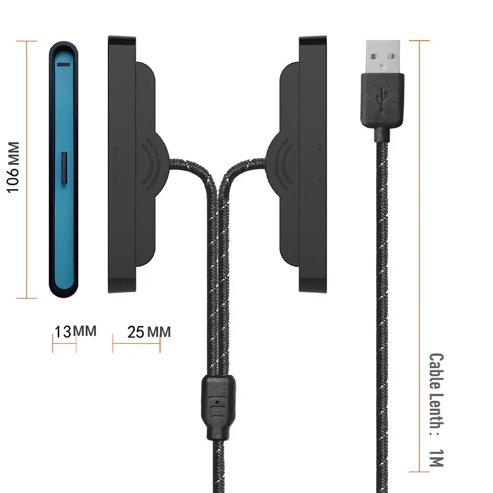 Portable Charger Cable 2In1 Controller Charger  For Switch 2 Joycon Split Charging Cable Game Accessories For Switch2 Connector