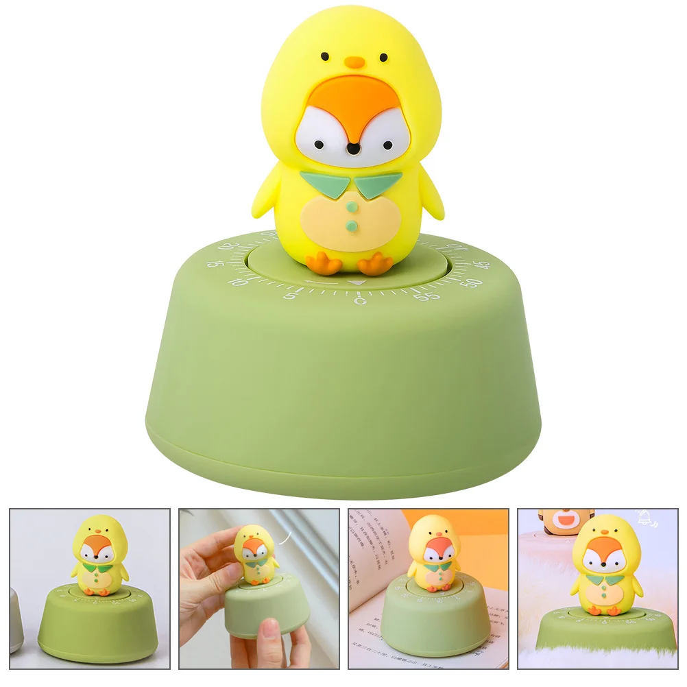 

Cute Animal Shape Kitchen Mechanical Time Management Visual Cooking Cartoon Design Desktop For Baking Homework Management