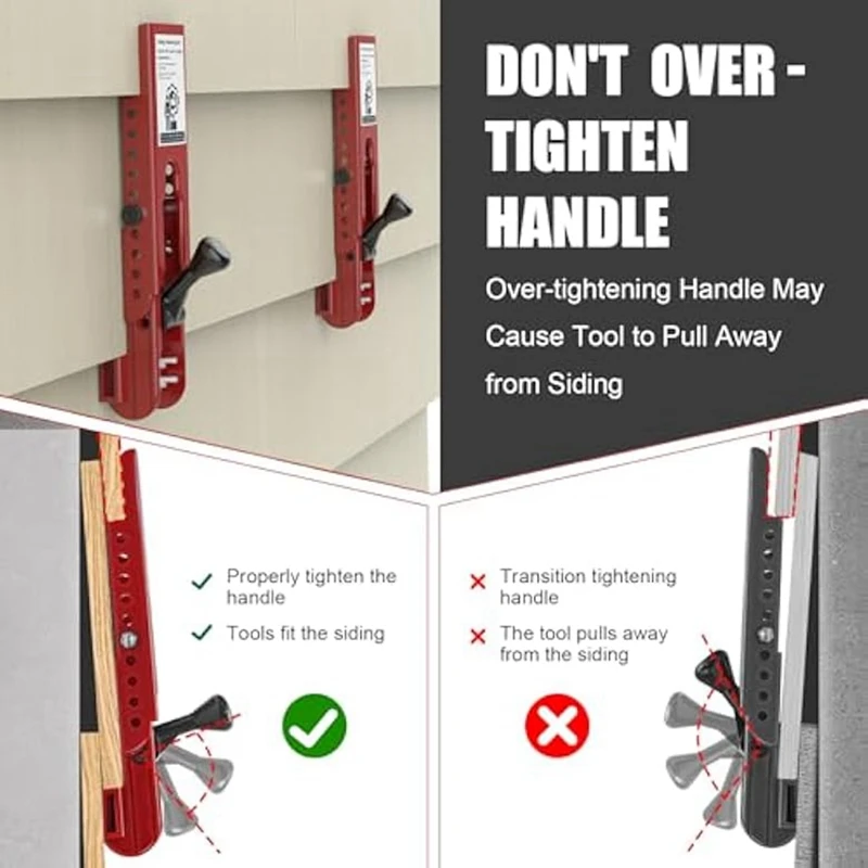 2Pcs Siding Installation Tools For 5/16Inch Fiber Cement Siding, Siding Mounting Kit With Adjustable Reveals