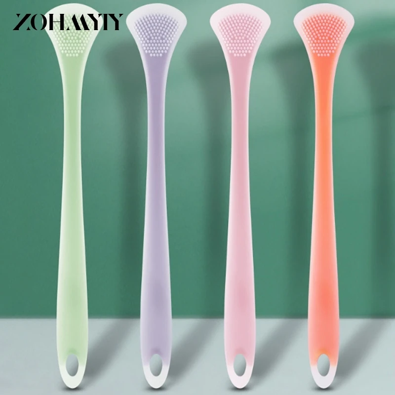 Tongue Scraper Brush Reusable Scraper For The Tongue Washable Tongue Cleaning Tool Fresh Breath Oral Hygiene Care Accessories