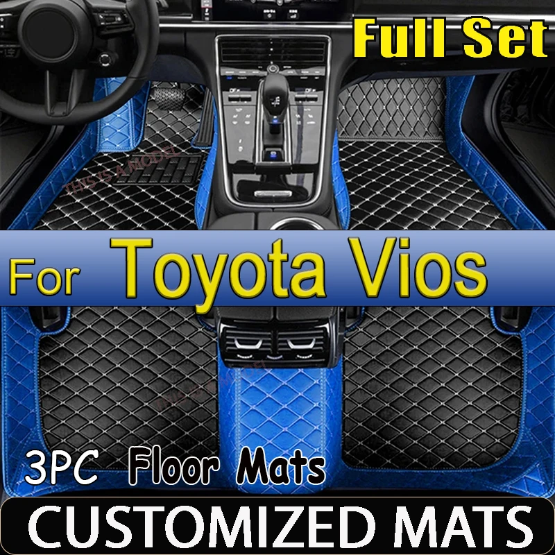 

Автомобильные коврики для Toyota Vios Yaris седан ATIV Limo XP150 2013 ~ 2022 Ковры Кожаный коврик Водонепроницаемый комплект напольных накладок Автомобильные аксессуары