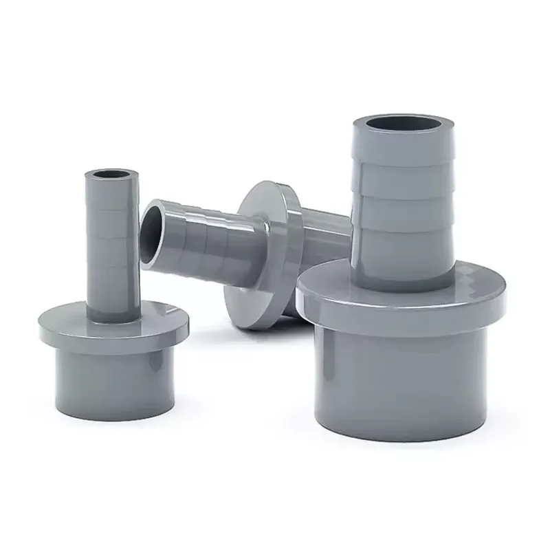 3-50PC 20~25mm to 5/8/10/12/14/16/18/20mm Grey PVC Hose Quick Connector Hard Tube Plastic Pagoda Joint PVC Pipe Adapter Fittings