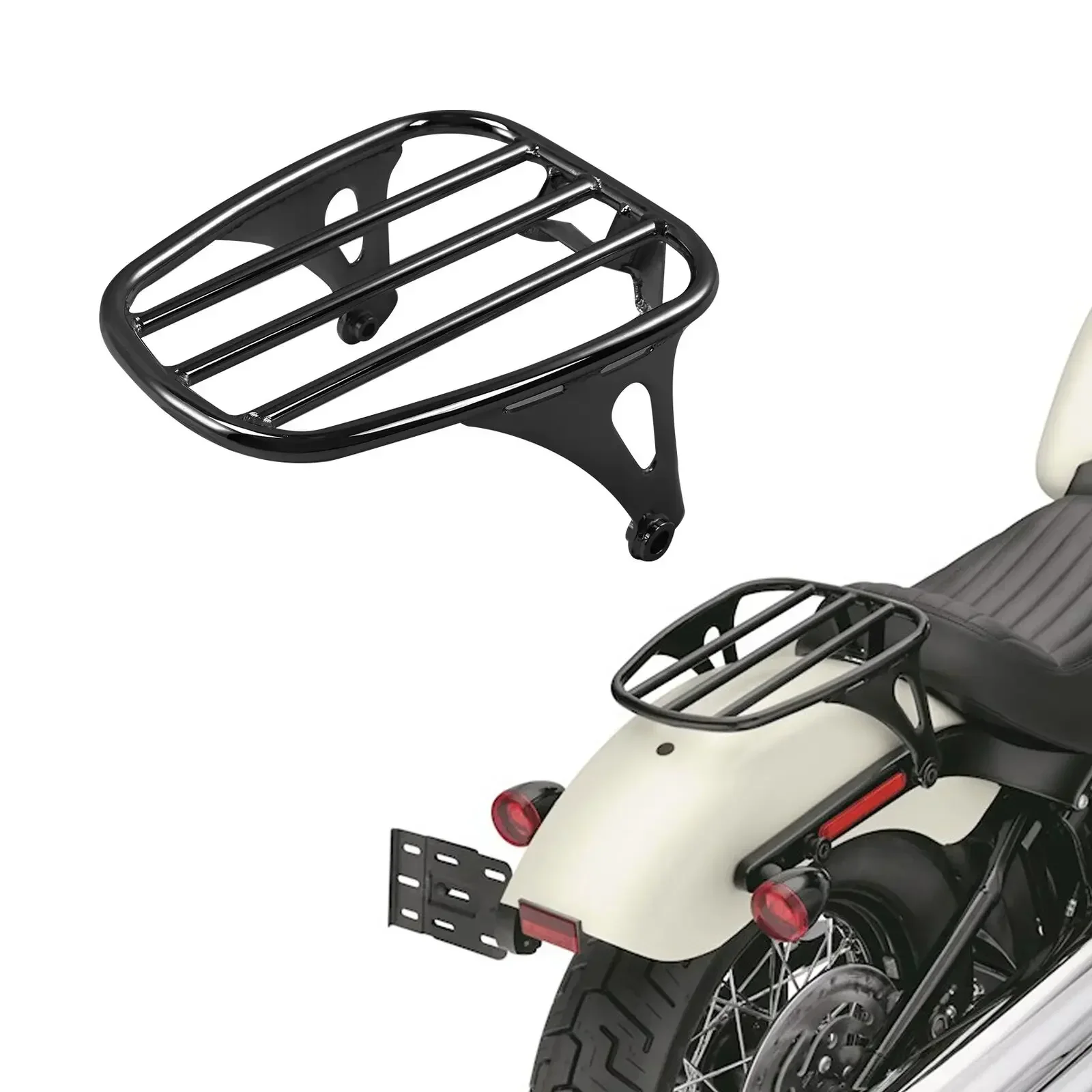 

For Harley Softail Deluxe FLDE 2018-2020 Heritage Classic 114 FLHCS 2018-2022 Motorcycle AcsessoriesSolo Five Bar Luggage Rack