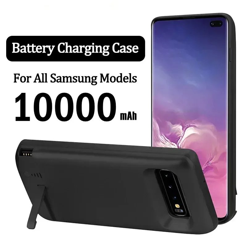 10000mAh Battery Charger Case for Samsung Galaxy S8/9/10/20/21/22/23 Plus Note 8/9/10/20 Plus Ultra Charging Case Power Bank