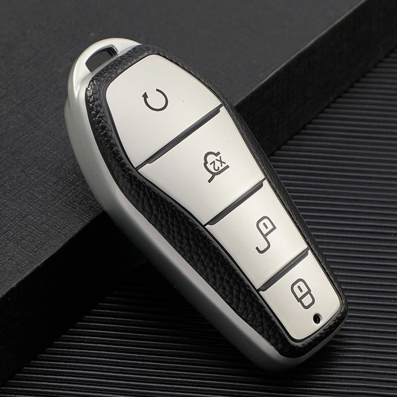 Funda para llave para BYD Song Plus Atto 3 Han EV Tang DM Qin Seal Dolphin TPU mando a distancia llavero accesorios para coche