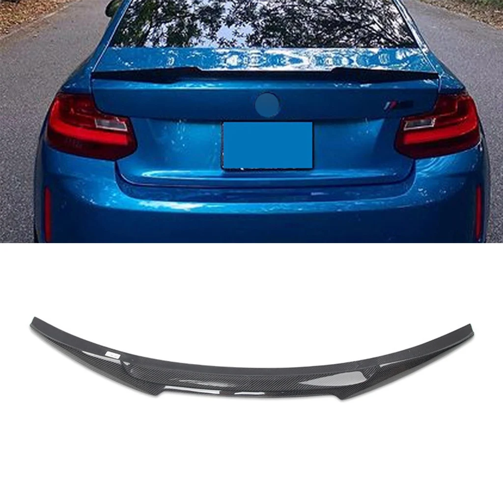 

1Pcs Carbon Fiber Car Rear Trunk Deck Spoiler Car Tail Wing For BMW 2 series F87 F22 F23 Car Accessories