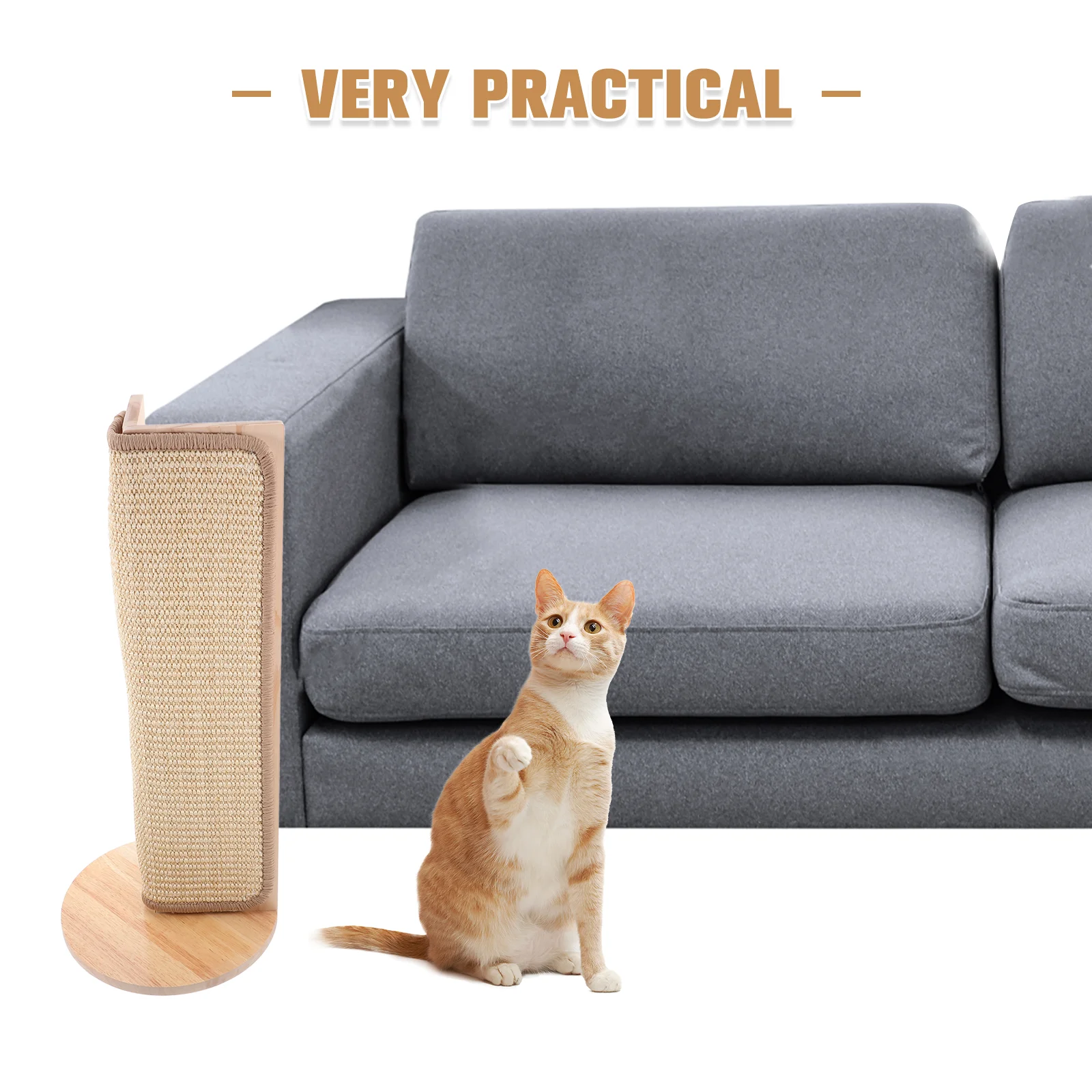 Cat Scratching Board Protective Mat Sofa Protector Wall Scratcher Grab Couch Corner Wooden