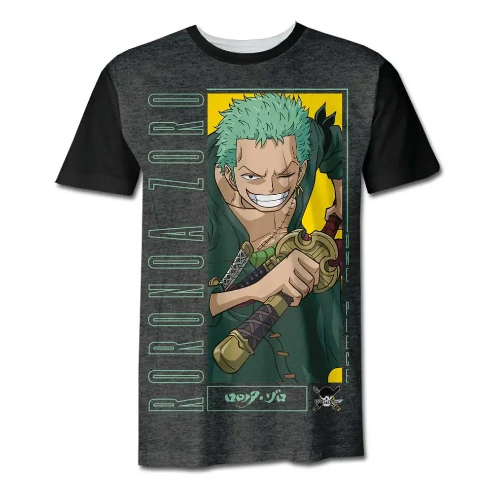 One Piece Nami Straw Hat Pirates T-shirt Men's Women's Light Blue Character Print Japanese Text Quick Dry Casual Anime T-shirt view 3