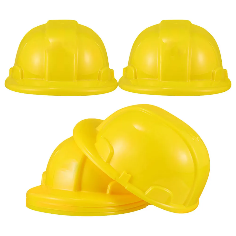 9Pcs Kids Construction Hard Hat Set Bright Color Pretend Play Engineering Safety Cap for Indoor Outdoor Role Play Toddler view 5