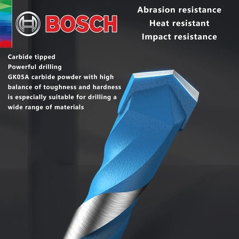 Original BOSCH Drill Bits Multifunctional Triangle Glass Wood Metal Drill Bit Ceramic Tile Wall Hole Cutter Professional Tools