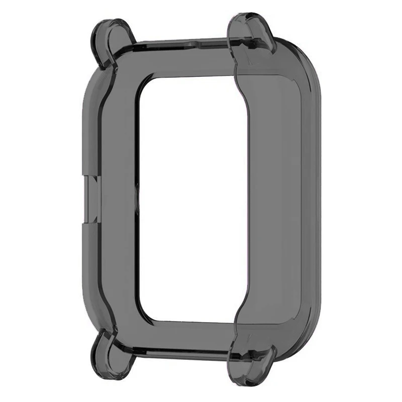 Protezione per orologio, compatibile con Xiaomi Huami Amazfit Bip Youth Custodia flessibile in TPU antigraffio nera
